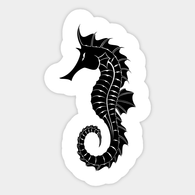 Seahorse Sticker by scdesigns